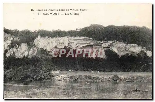 Caumont - Les Grottes - De Rouen au Havre a bord du Felix Faures - Ansichtskarte AK