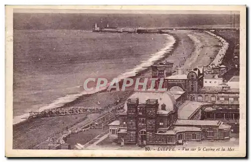 Dieppe - Vue sur le Casino et la Mer Ansichtskarte AK