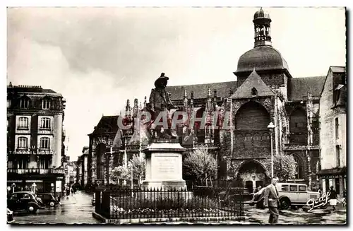 Dieppe - Statue Duquesne et l&#39Eglise Saint Jacques - Ansichtskarte AK