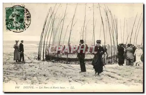 Dieppe - Les Parcs a Maree basse - Cartes postales