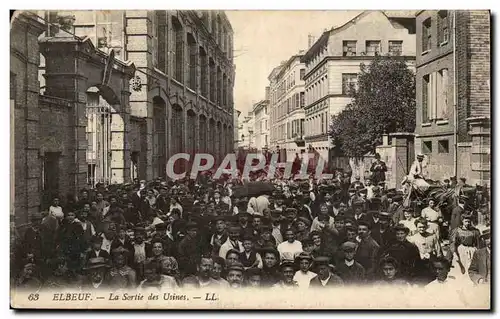 Elbeuf - La Sortie des Usines - Cartes postales