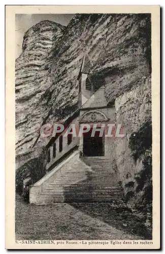 Saint Adrien - La Pittoresque Egise dans les rochers - Cartes postales