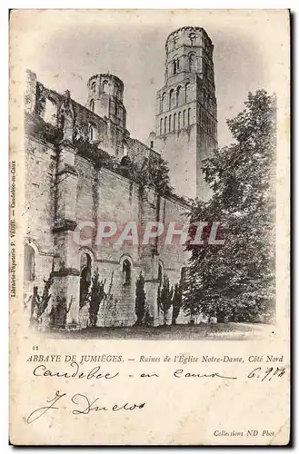 Abbaye de Jumieges - Ruines de l&#39Eglise Notre Dame - Cartes postales