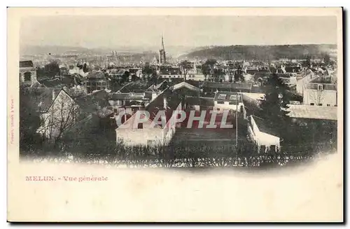 Melun - Vue Generale - Ansichtskarte AK