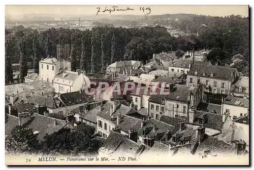 Melun - Panorama sur le Mee - Cartes postales