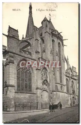 Melun - Eglise St Aspais - Ansichtskarte AK