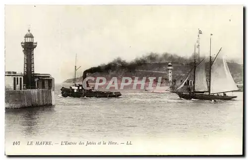 Le Havre - L'Entree de Jetee et la Heve - Cartes postales