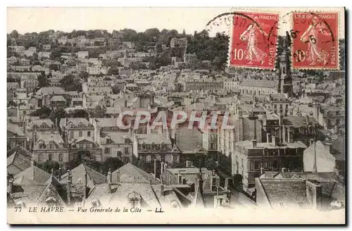 Le Havre - Vue Generale de la Cote - Cartes postales