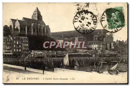 Le Treport - L&#39Eglise Saint Jacques - Ansichtskarte AK