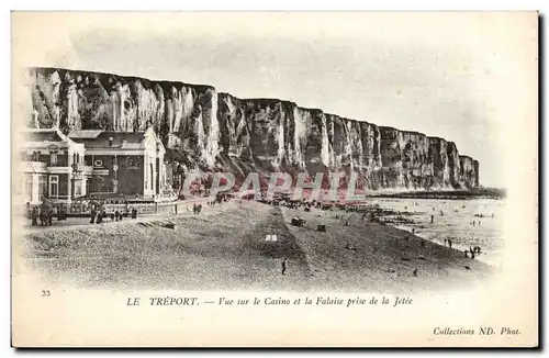 Le Treport - Vue sur le Casino et la Falaise prise de la Jetee - Cartes postales