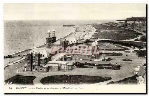 Dieppe - Le Casino et le Boulevard Maritime - Ansichtskarte AK