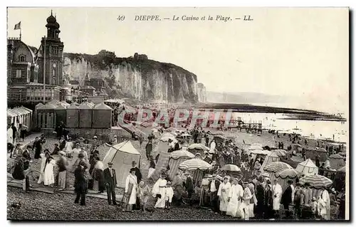 Dieppe - Le Casino et la Plage - Cartes postales