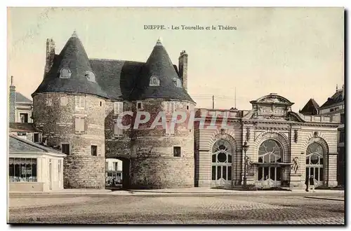 Dieppe - Les Tourelles et le Theatre - Cartes postales