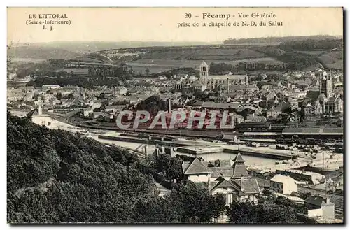 Fecamp - Vue Generale prise de la Chapelle de Notre Dame du Salut - Ansichtskarte AK