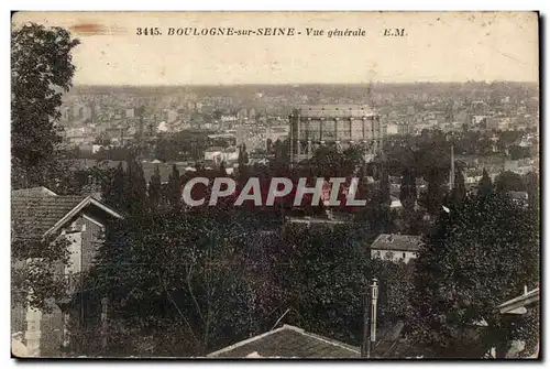 Boulogne sur Seine - Vue Generale - Cartes postales