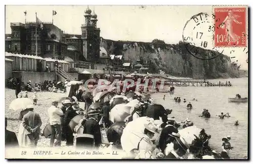 Dieppe - Le Casino et les Bains - Cartes postales