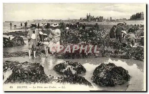 Dieppe - La Peche aux Crabes - Cartes postales