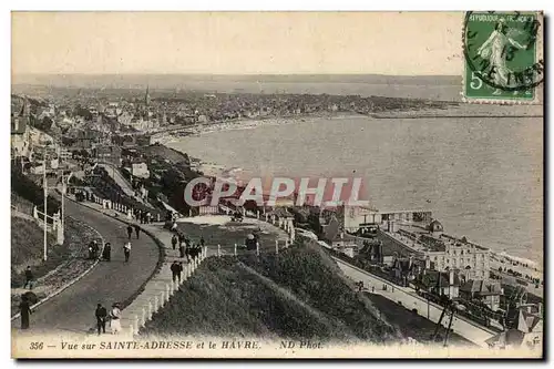 Vue sur Sainte Adresse - et le Havre - Cartes postales