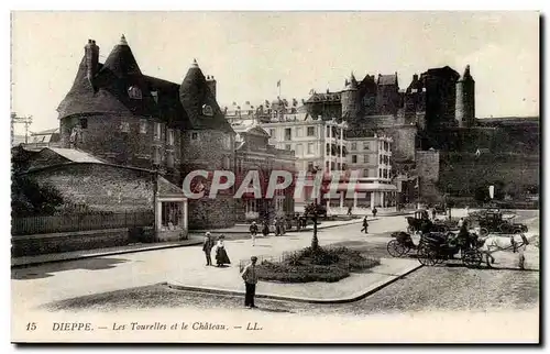 Dieppe - Les Tourelles et le Chateau Ansichtskarte AK