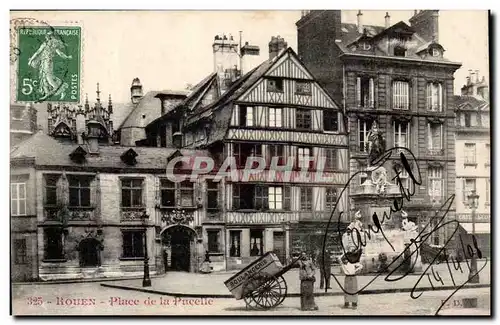 Rouen - Place de la Pucelle - Boulangerie (boulanger metiers) - Ansichtskarte AK