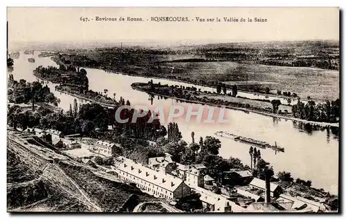 Bonsecours - Vue sur la Vallee de la Seine - Cartes postales