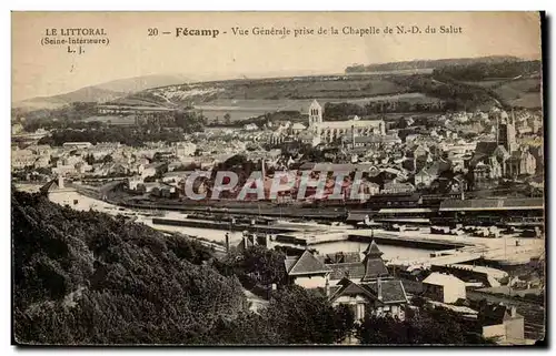 Fecamp - Vue Generale prise de la Chapelle de Notre Dame de Salut - Cartes postales