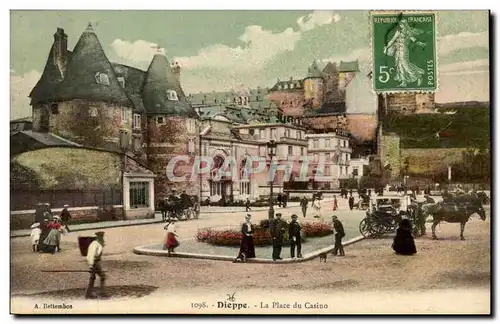 Dieppe - La Place du Casino - Ansichtskarte AK