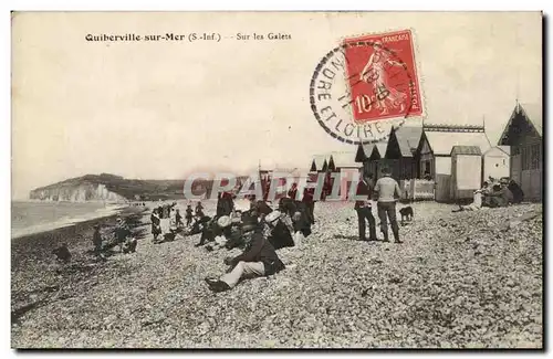 Quiberville sur Mer - Sur les Galets Ansichtskarte AK