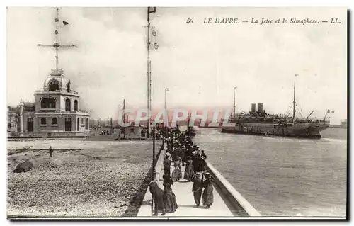 Le Havre - La Jetee et le Semaphore - Ansichtskarte AK