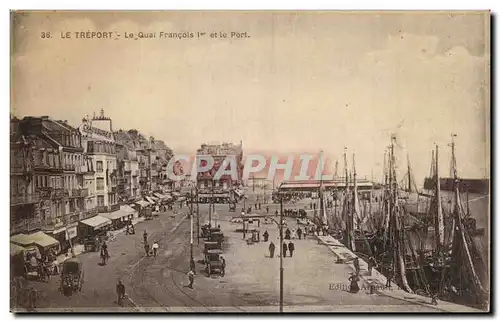 Le Treport - Le Quai Francois I et le Port Ansichtskarte AK