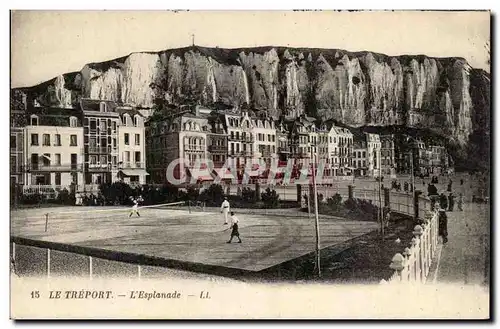 Le Treport - L&#39Esplanade - Cartes postales Tennis