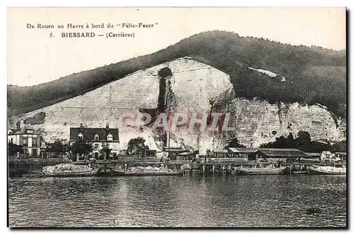 Biessard - De Rouen au Havre a bord du Felix Faure - Ansichtskarte AK