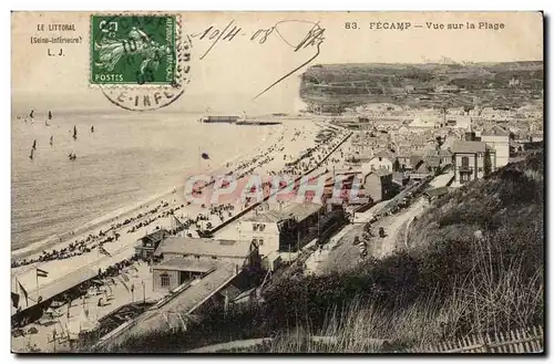 Fecamp - Vue sur la Plage - Cartes postales