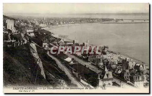 Sainte Adresse - Le Nice Havrais et vue panoramique du Havre Ansichtskarte AK