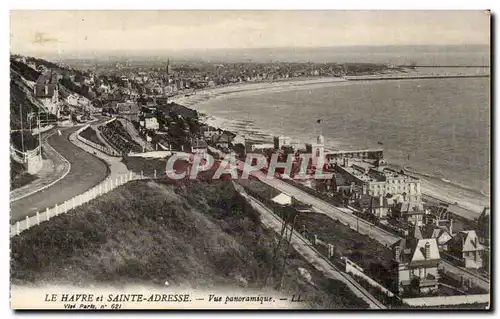 Sainte Adresse et le Havre - Vue Panoramique Ansichtskarte AK