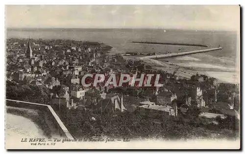 Le Havre - Vue Generale et la Nouvelle Jetee Ansichtskarte AK