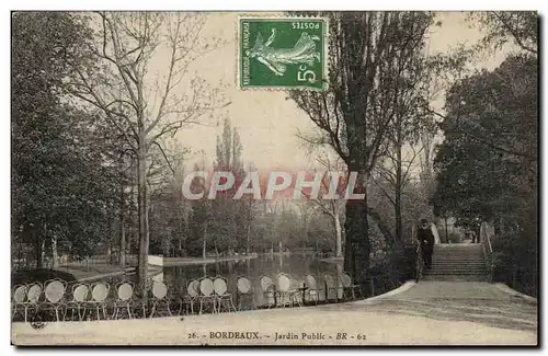 Bordeaux - Jardin Pubic Ansichtskarte AK