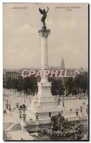 Bordeaux - Monument des Girondins Cartes postales