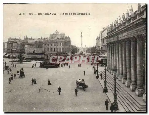 Bordeaux - Place de la Comedie Cartes postales