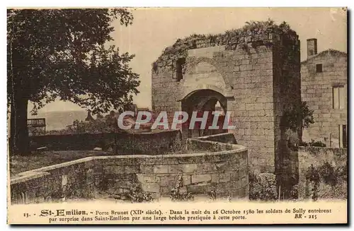 Saint Emilion - Porte Brunet XII siecle Cartes postales