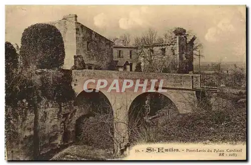 Saint Amilion Ansichtskarte AK Pont levis du palais cardinal