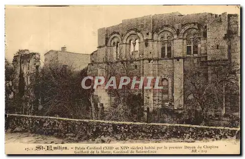 Saint Amilion Ansichtskarte AK Palais cardinal Doyen du chapitre Gaillard de la Motte CArdinal de Saint Luce