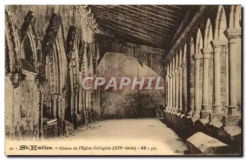 Saint Amilion Ansichtskarte AK Cloitre de l&#39eglise collegiale