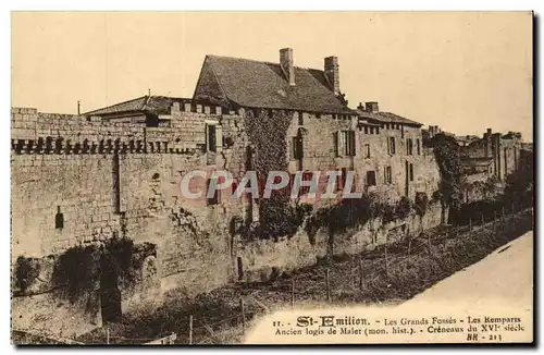 Saint Amilion Cartes postales Les grands fosses Les remparts