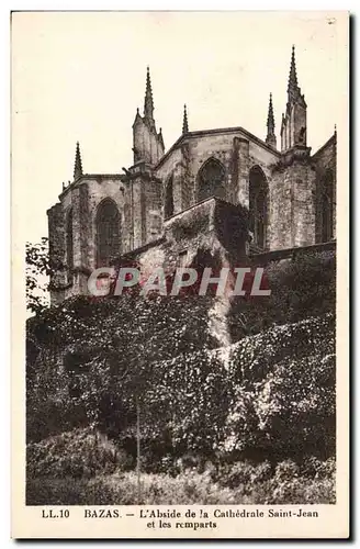 Bazas Ansichtskarte AK l&#39aside de la cathedrale Saint Jean et les remparts