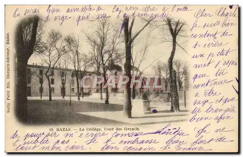 Bazas Ansichtskarte AK Le college Cour des grands