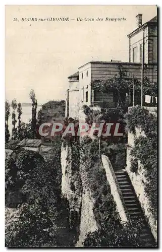 Bourg sur Gironde Ansichtskarte AK Un coin des remparts