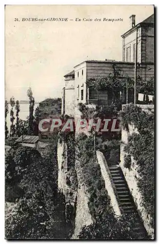 Bourg sur Gironde Ansichtskarte AK Un coin des remparts