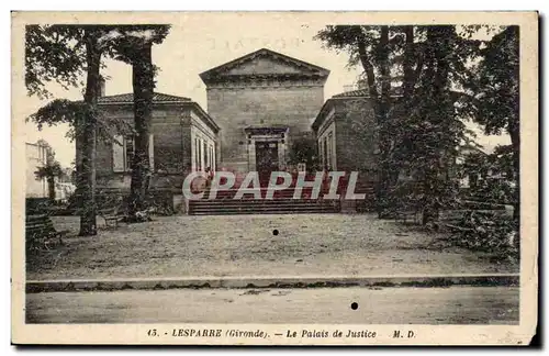 Lesparre Cartes postales Le palais de justice