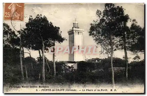 Pointe de Grave Ansichtskarte AK Le phare et la foret (lighthouse)